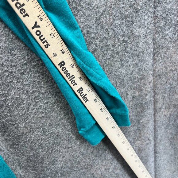 Vintage Adidas Sweater Mens Large Teal Blue Pullover Fleece Turtle Neck Y2K USA - Picture 9 of 10